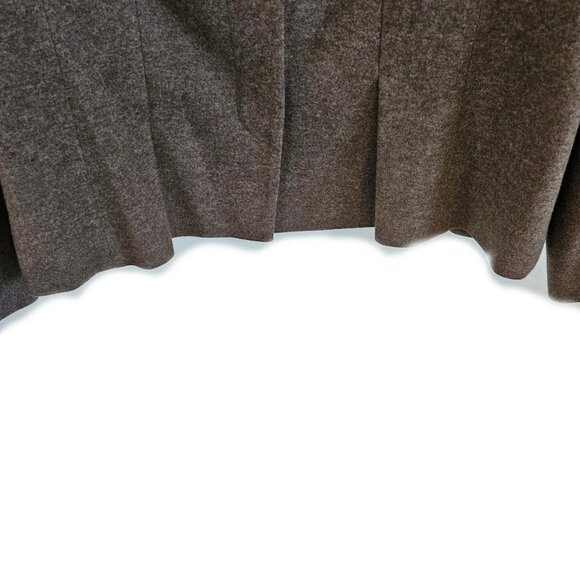 Algo 100% Cashmere Asymmetric Collar Button Front Jacket Brown XL - Picture 11 of 15